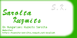 sarolta kuzmits business card